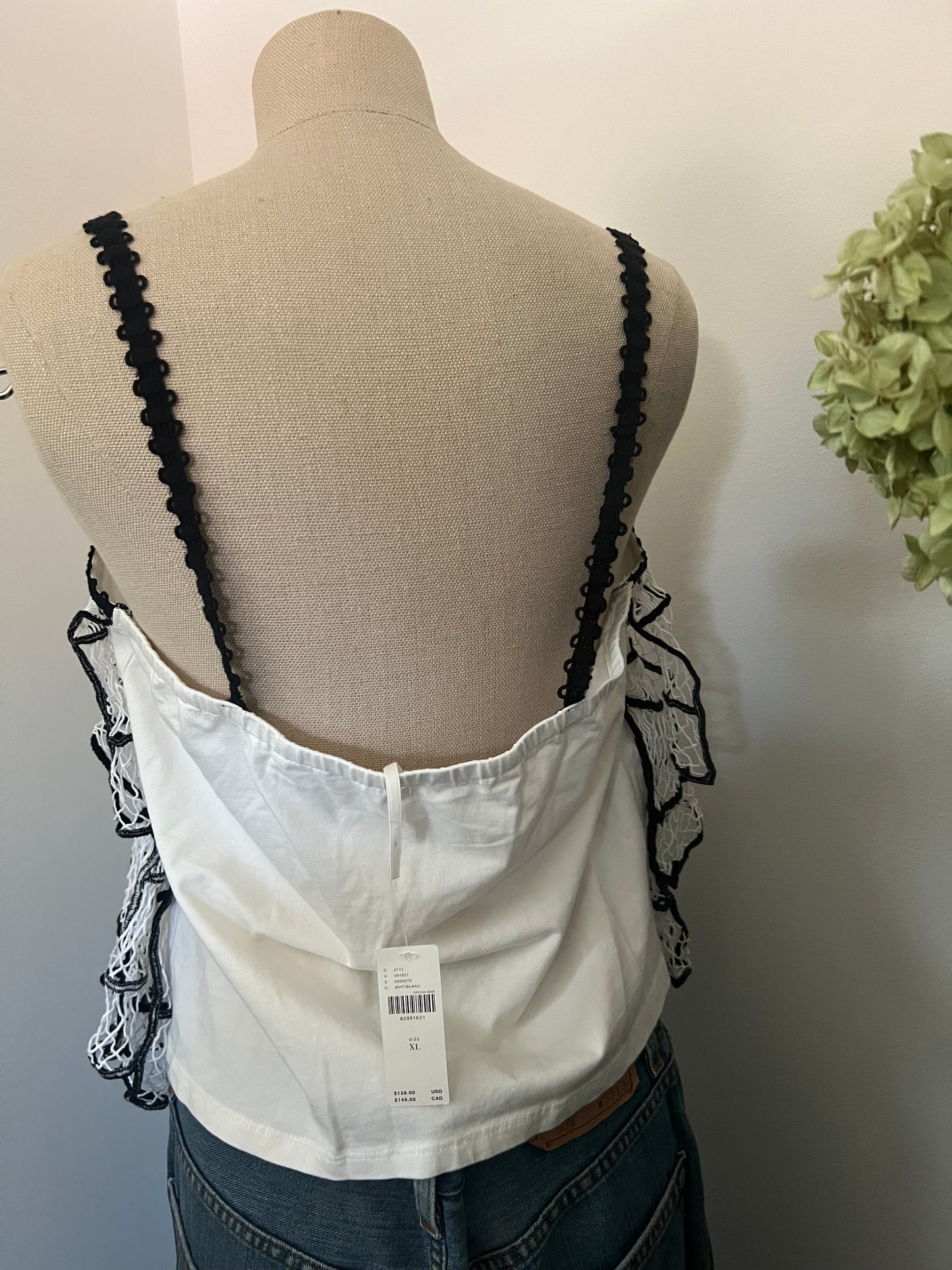 Anthro Women's Ruffled Tiered Top