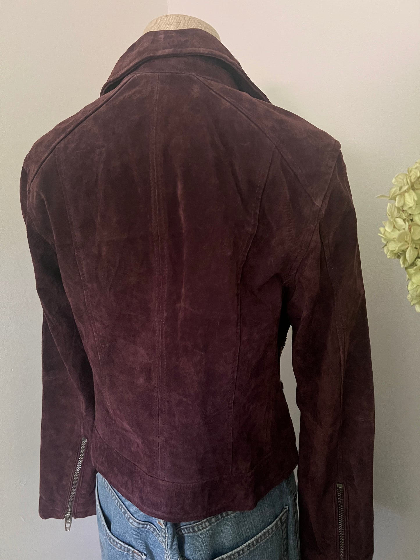 BLANKNYC Women's Suede Moto Jacket
