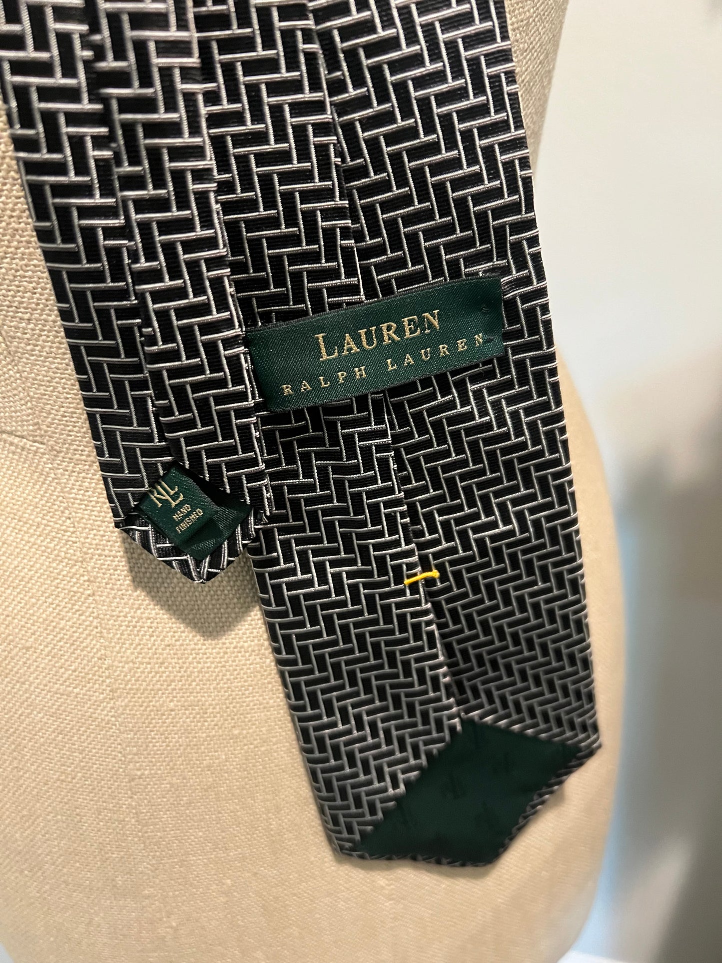 Vintage Lauren Ralph Lauren Silk Geometric Tie
