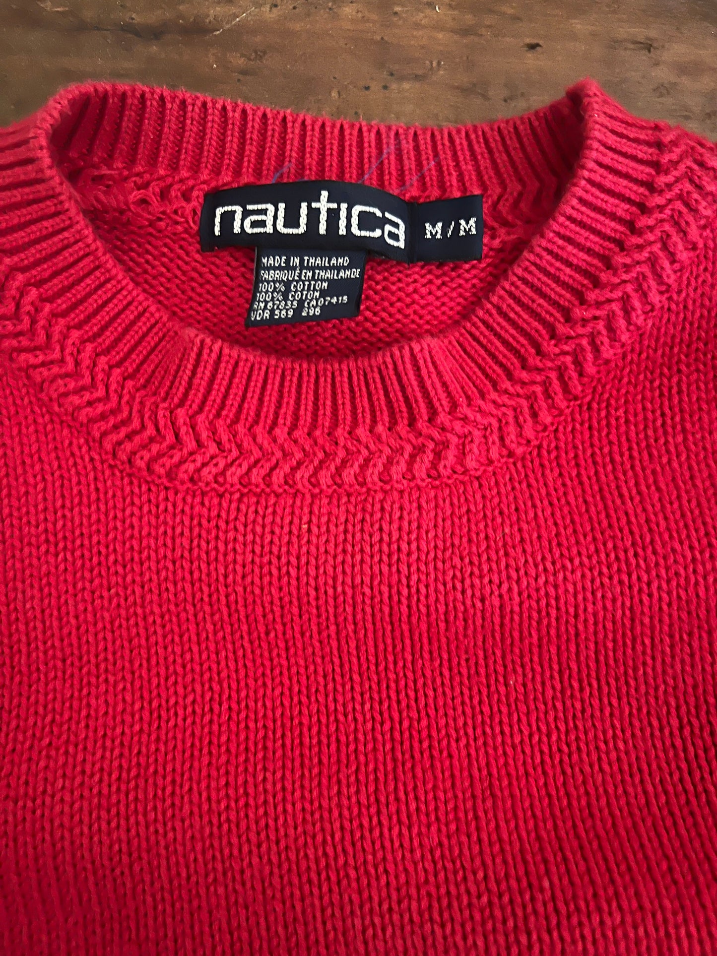 Vintage Men's Nautica Cotton Sweater