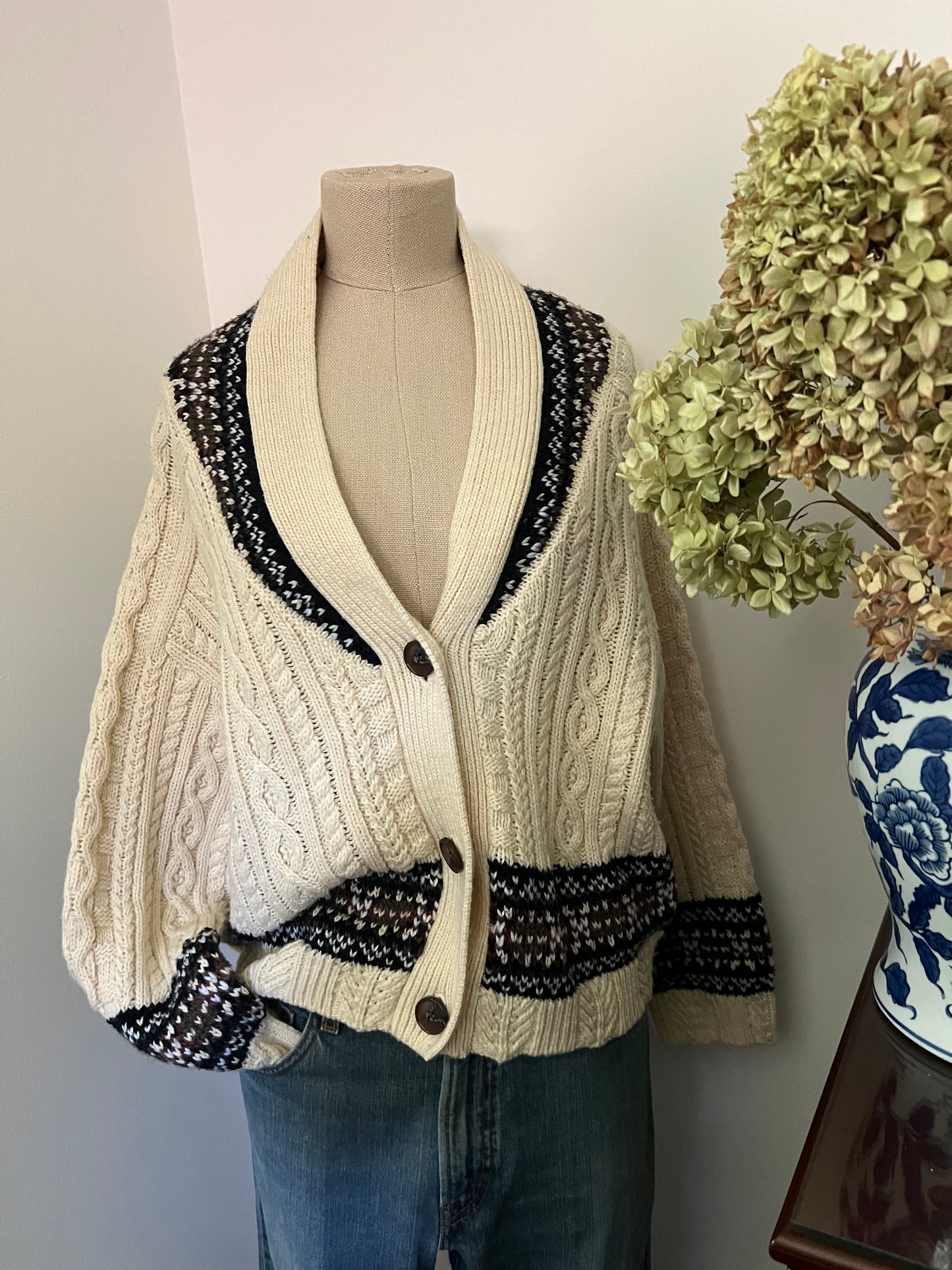 Zara Intarsia Women's Cardigan