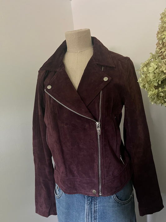 BLANKNYC Women's Suede Moto Jacket