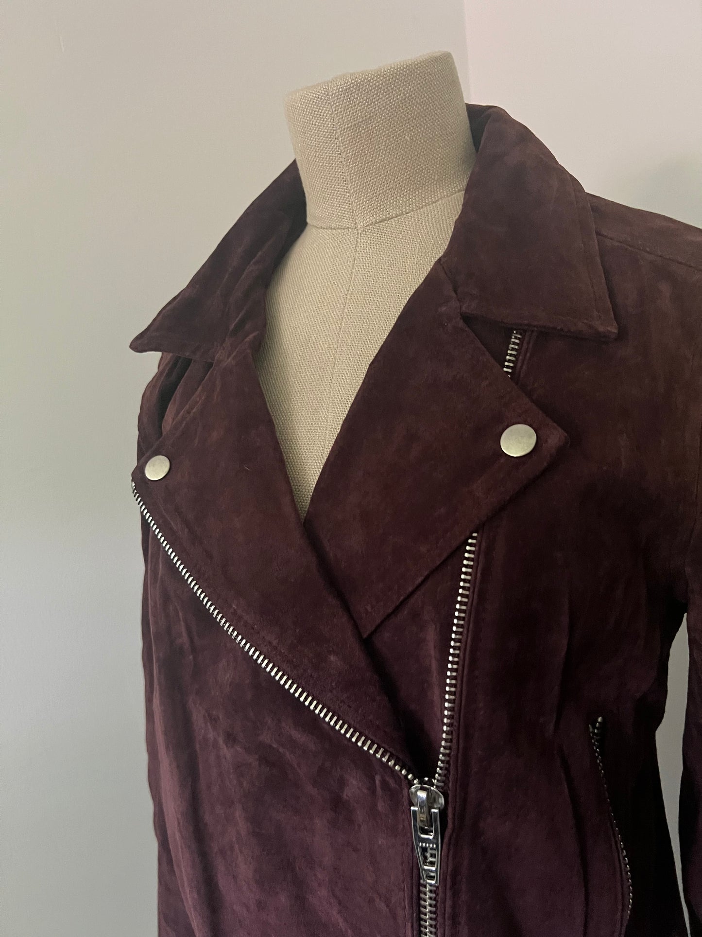 BLANKNYC Women's Suede Moto Jacket