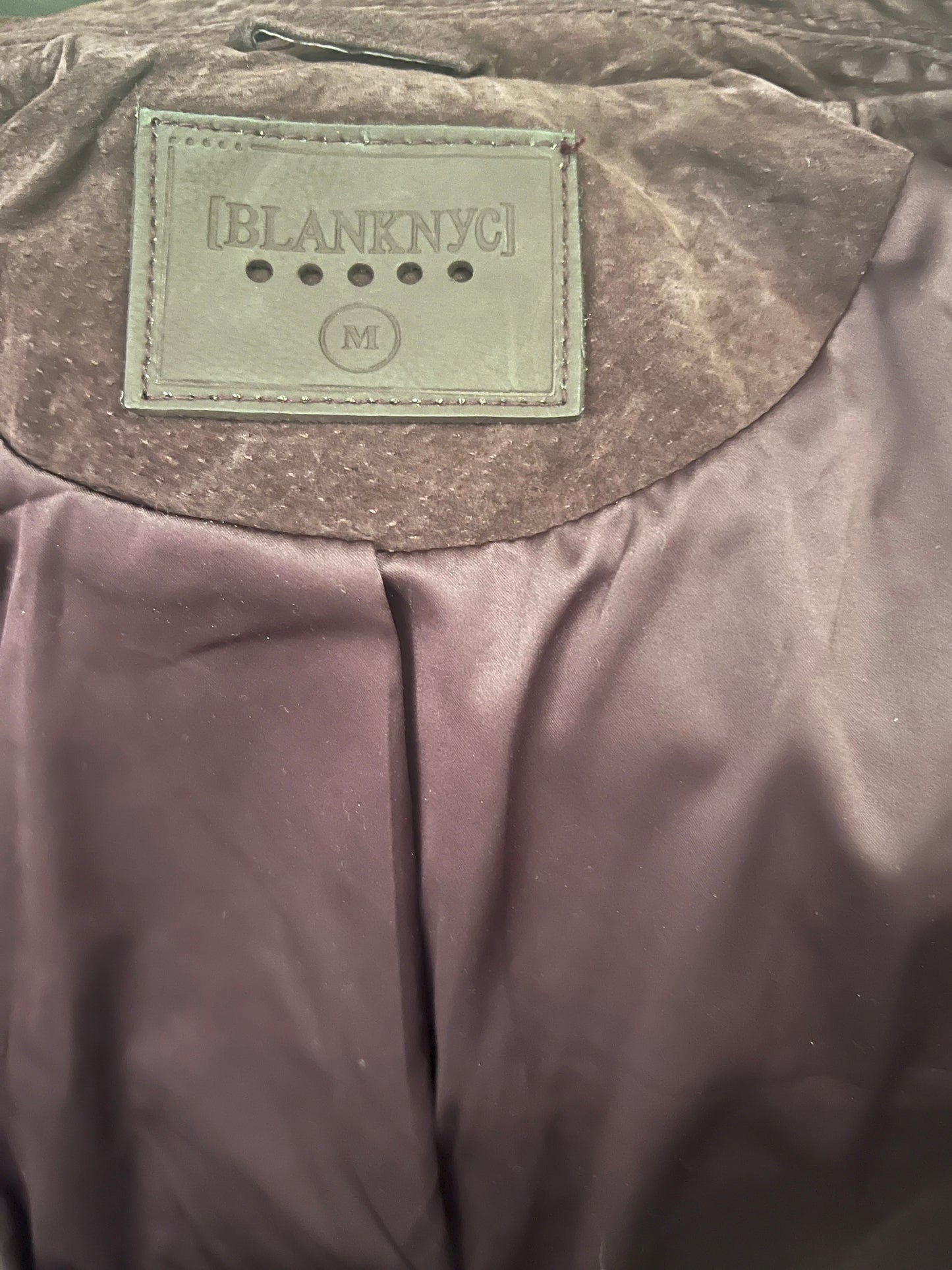 BLANKNYC Women's Suede Moto Jacket