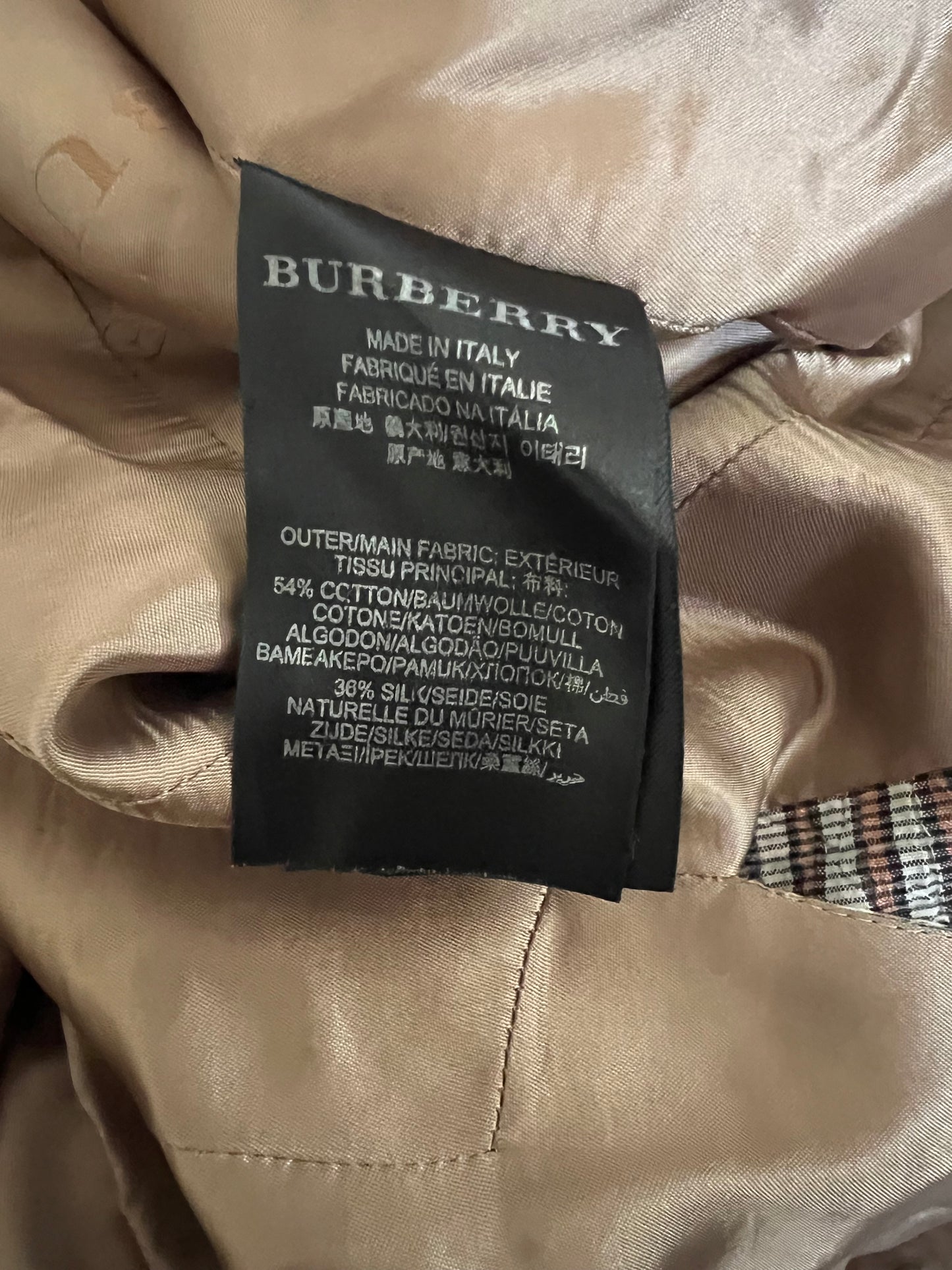 Burberry Prorsum Women's Cotton Silk Seersucker Blazer