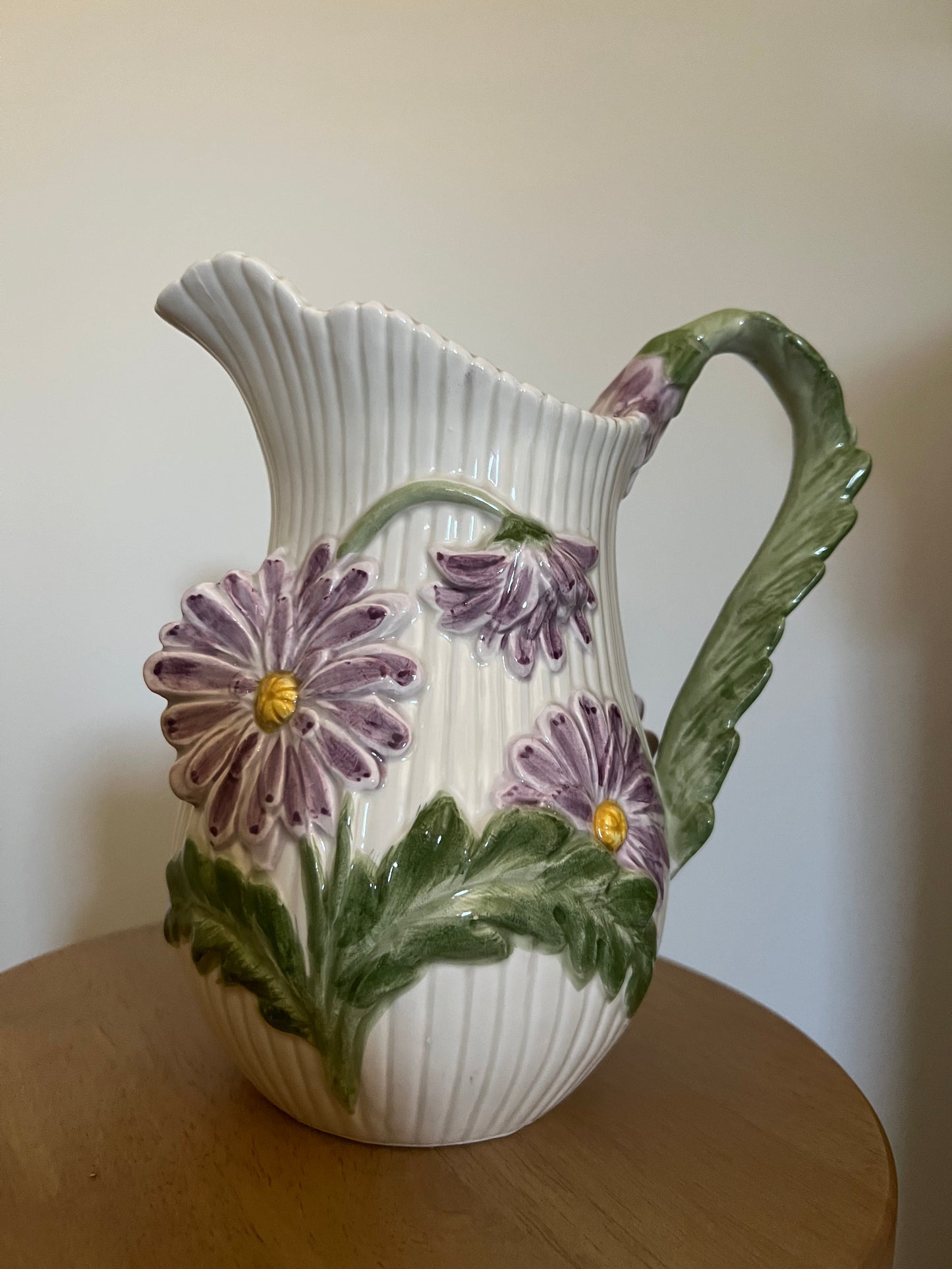 Vintage Fitz & Floyd 1988 April Flowers Pitcher