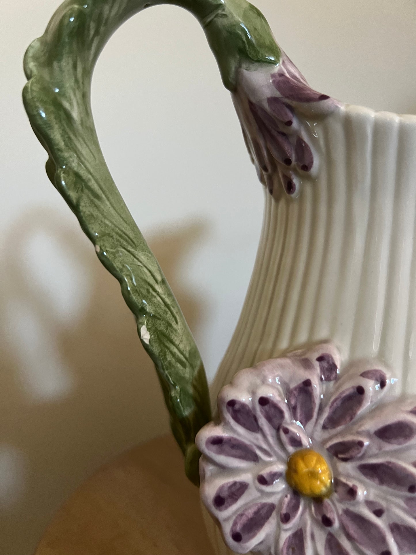 Vintage Fitz & Floyd 1988 April Flowers Pitcher