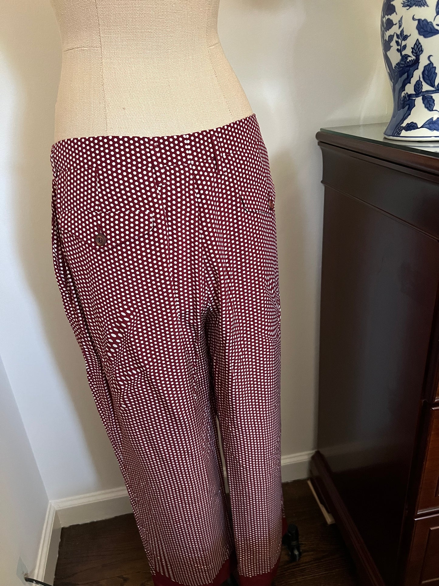 Women's Prada Dot Silk Pants