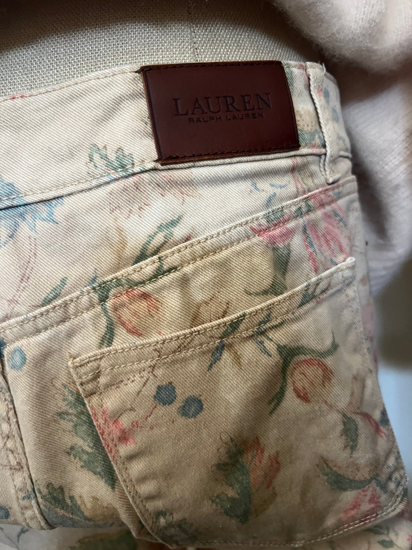 Lauren by Ralph Lauren Women's Vintage Floral Printed Jeans