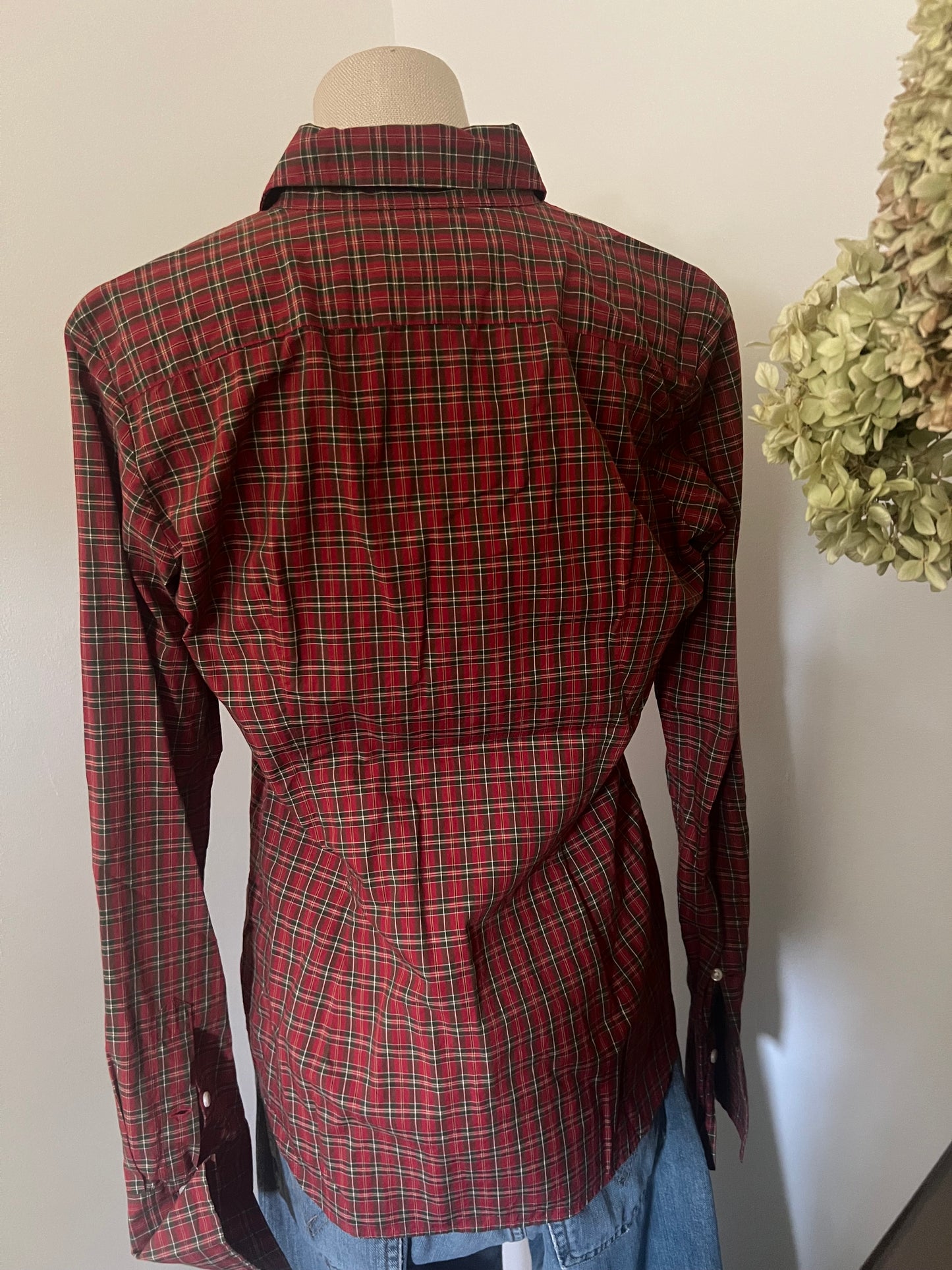 Vintage Ralph Lauren Sport Women's Plaid Blouse