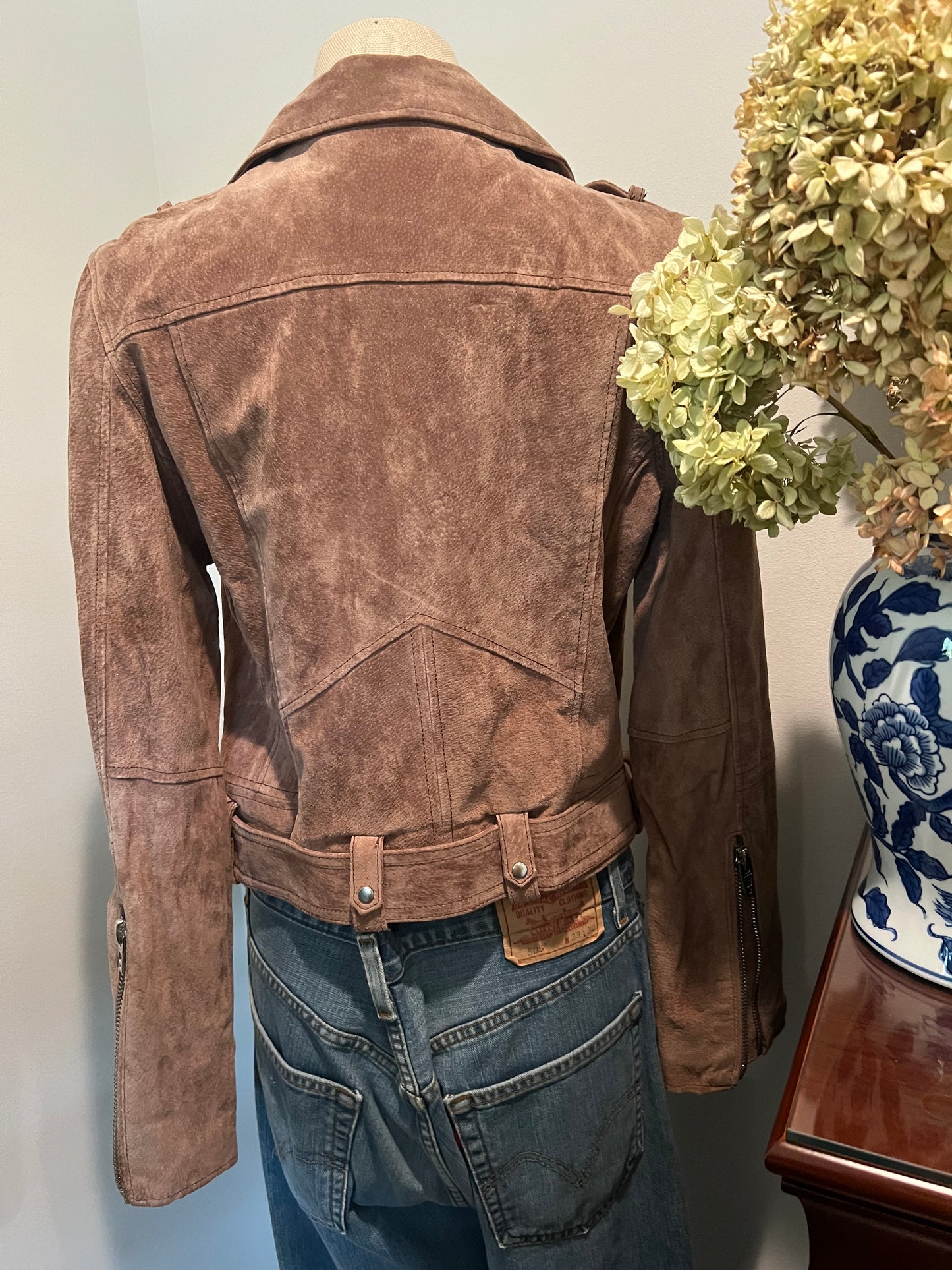 BLANKNYC Suede Women's Motorcycle Jacket
