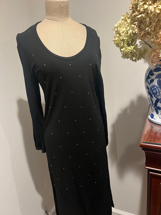 Vintage Sonia Rykiel Paris Women's Studded Viscose Dress