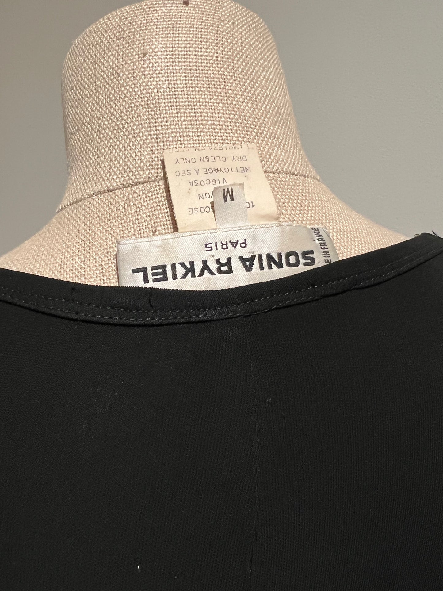 Vintage Sonia Rykiel Paris Women's Studded Viscose Dress